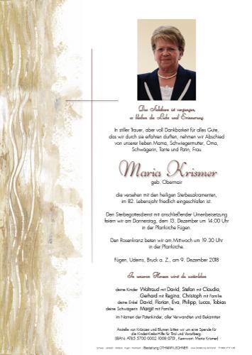 Parte von Maria Krismer