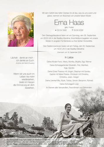 Parte von Erna Haas