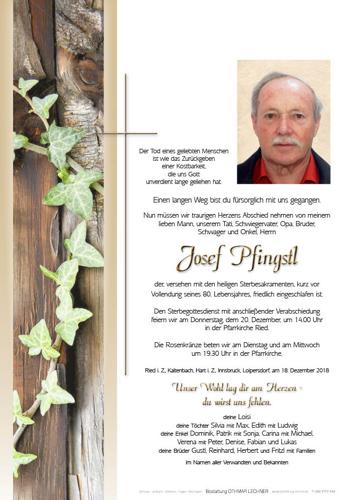 Parte von Josef Pfingstl
