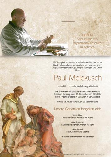 Parte von Paul Melekusch