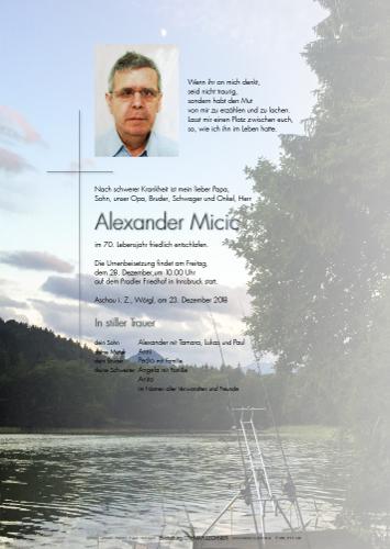 Parte von Alexander Micic