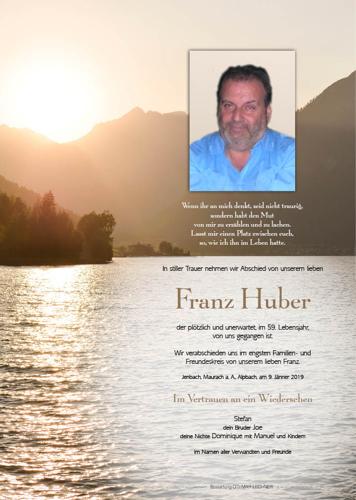Parte von Franz Huber