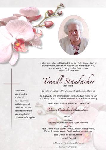 Parte von Traudl Staudacher