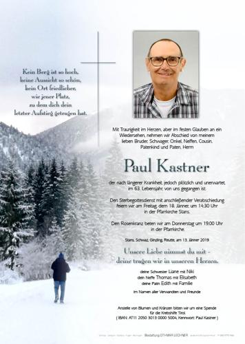 Parte von Paul Kastner