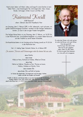 Parte von Raimund Kreidl