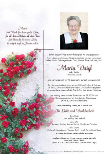 Parte von Maria Daigl