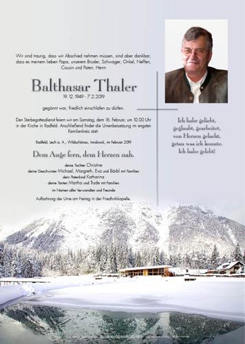 Parte von Balthasar Thaler