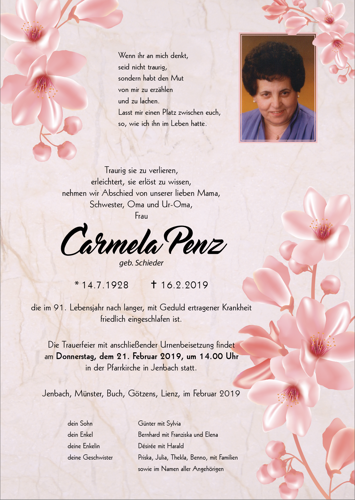 Parte von Carmela Penz