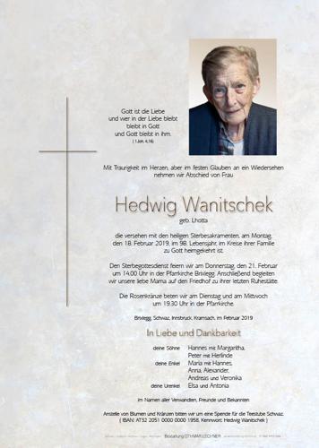 Parte von Hedwig Wanitschek