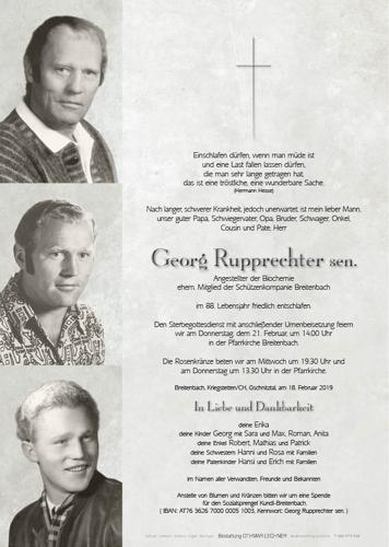Parte von Georg sen. Rupprechter
