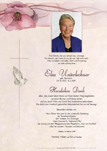 Parte von Elsa Unterlechner