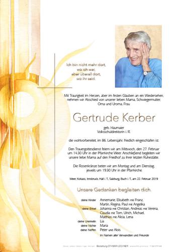 Parte von Gertrude Kerber