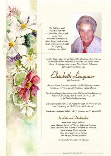 Parte von Elisabeth Lengauer