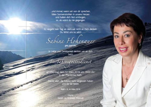 Parte von Sabine Hohenauer