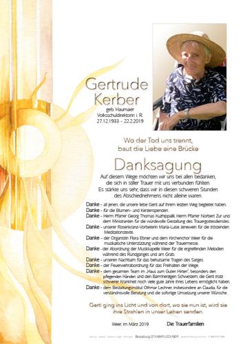 Parte von Gertrude Kerber