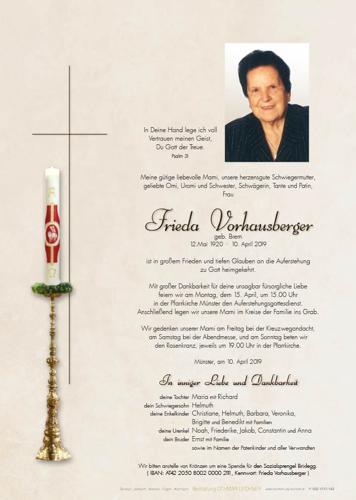 Parte von Frieda Vorhausberger