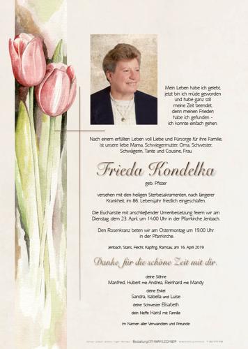 Parte von Frieda Kondelka