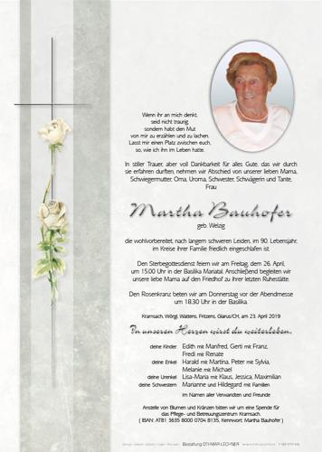 Parte von Martha Bauhofer