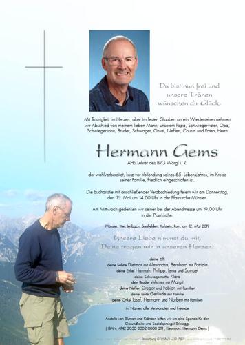Parte von Hermann Gems
