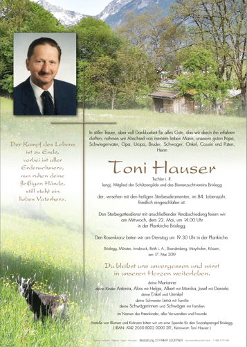 Parte von Toni Hauser