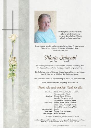 Parte von Maria Schwabl