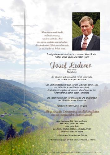 Parte von Josef Lederer