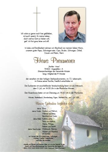 Parte von Hans Praxmarer