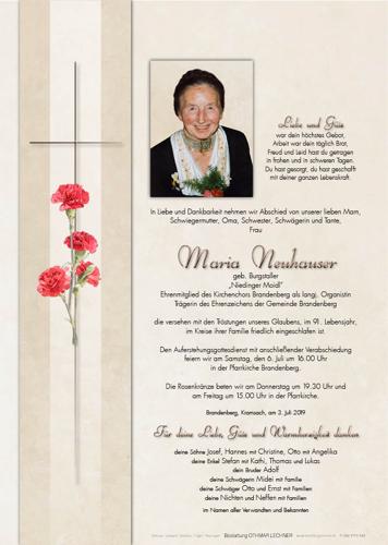Parte von Maria Neuhauser