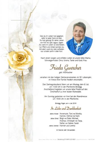 Parte von Frieda Gwercher