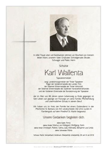 Parte von Karl Wallenta