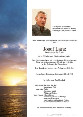 Parte von  Josef Lanz
