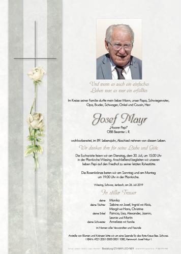 Parte von Josef Mayr