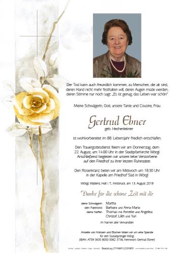 Parte von Gertrud Ebner