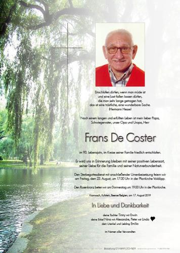 Parte von Coster Frans De