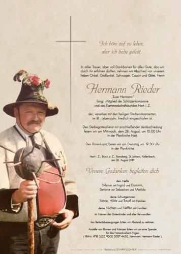 Parte von Hermann Rieder