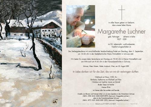 Parte von Margarethe Luchner