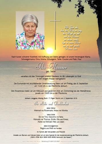 Parte von Ida Haaser