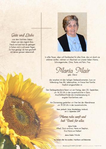 Parte von Maria Mair