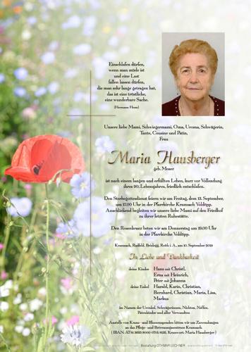 Parte von Maria Hausberger