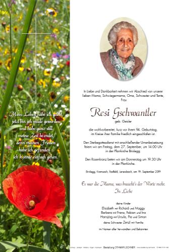 Parte von Resi Gschwantler