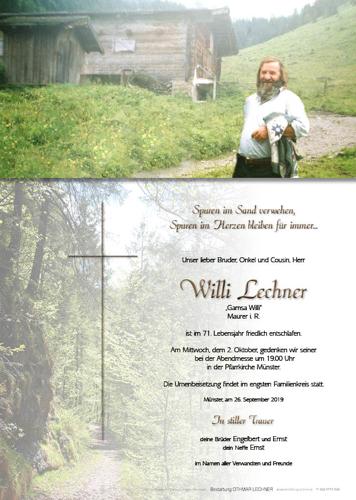 Parte von Willi Lechner