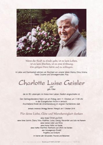 Parte von Charlotte Luise Geisler
