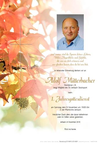 Parte von Adolf Mitterbacher