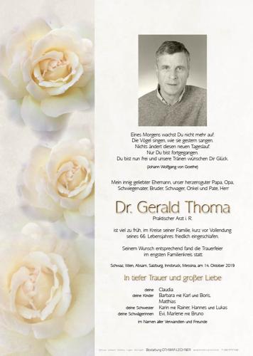 Parte von Thoma Gerald Dr.