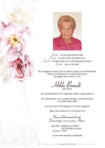 Parte von Hilde Brandt