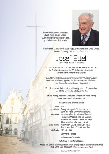 Parte von Josef Ettel