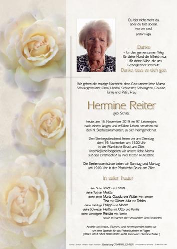 Parte von Hermine Reiter