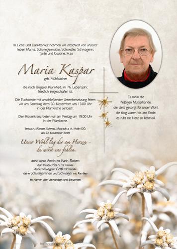 Parte von Maria Kaspar