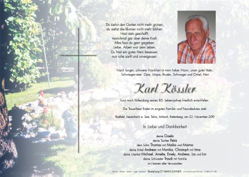 Parte von Karl Kössler