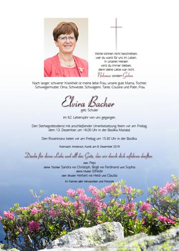 Parte von Elvira Bacher